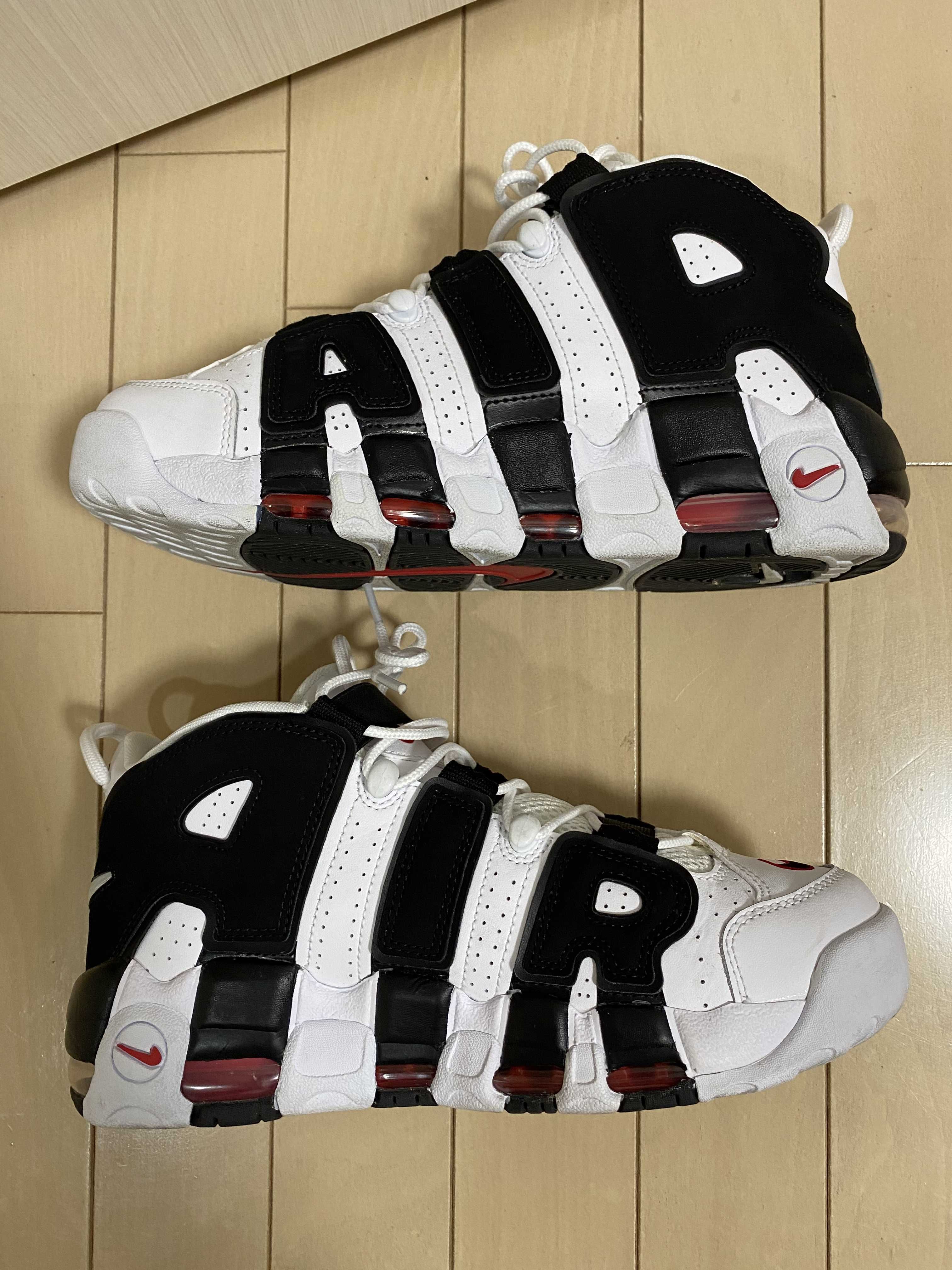 NIKE AIR MORE UPTEMPO "WHITE/BLACK/UNIVERSITY RED"(2020)