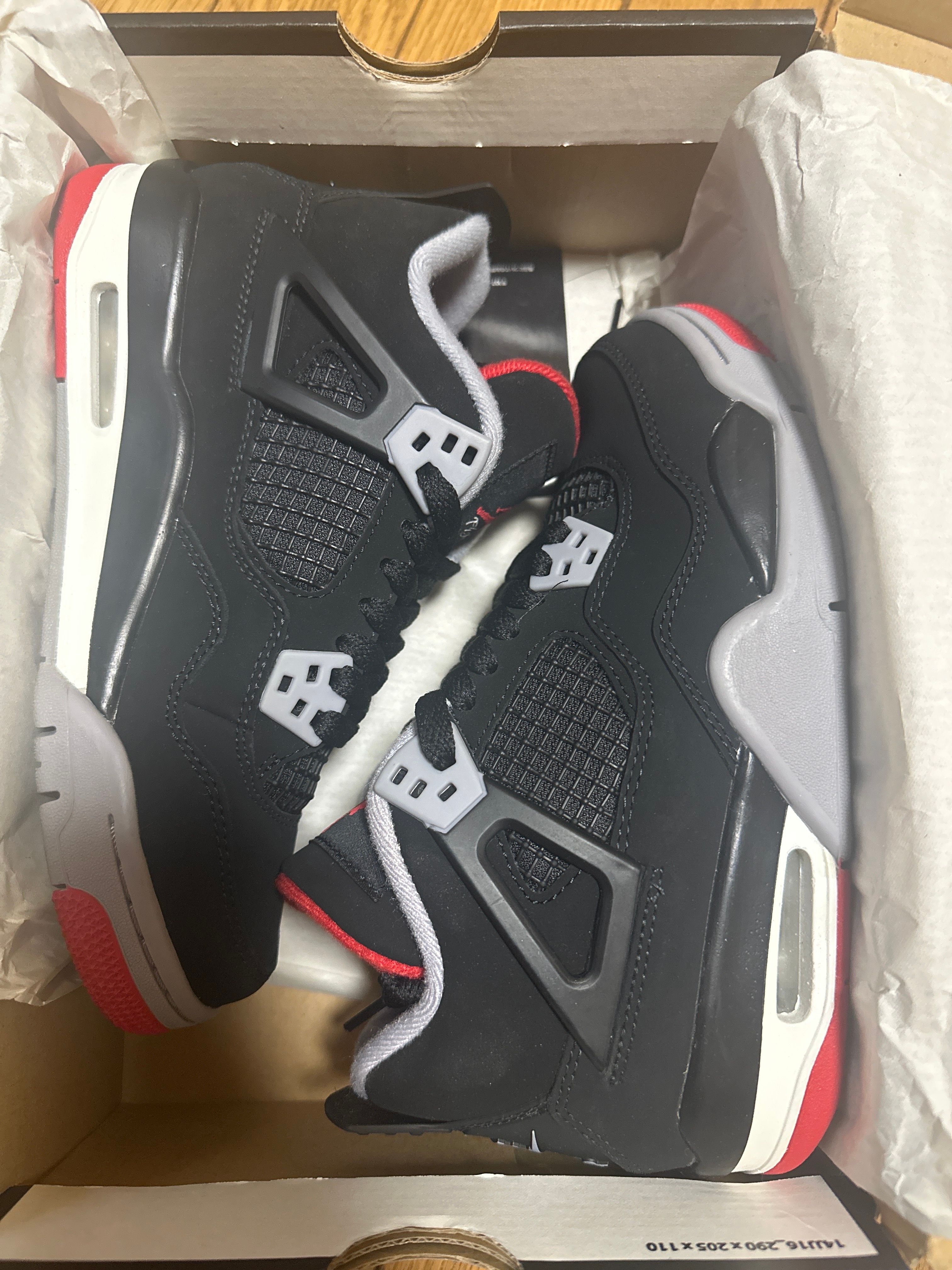 NIKE AIR JORDAN 4 RETRO BLACK CET 2012 (GS)