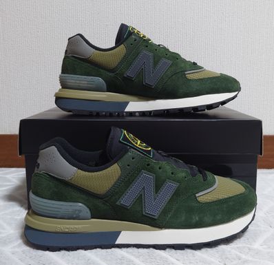 Stone Island × New Balance 574 Legacy "Dark Green"