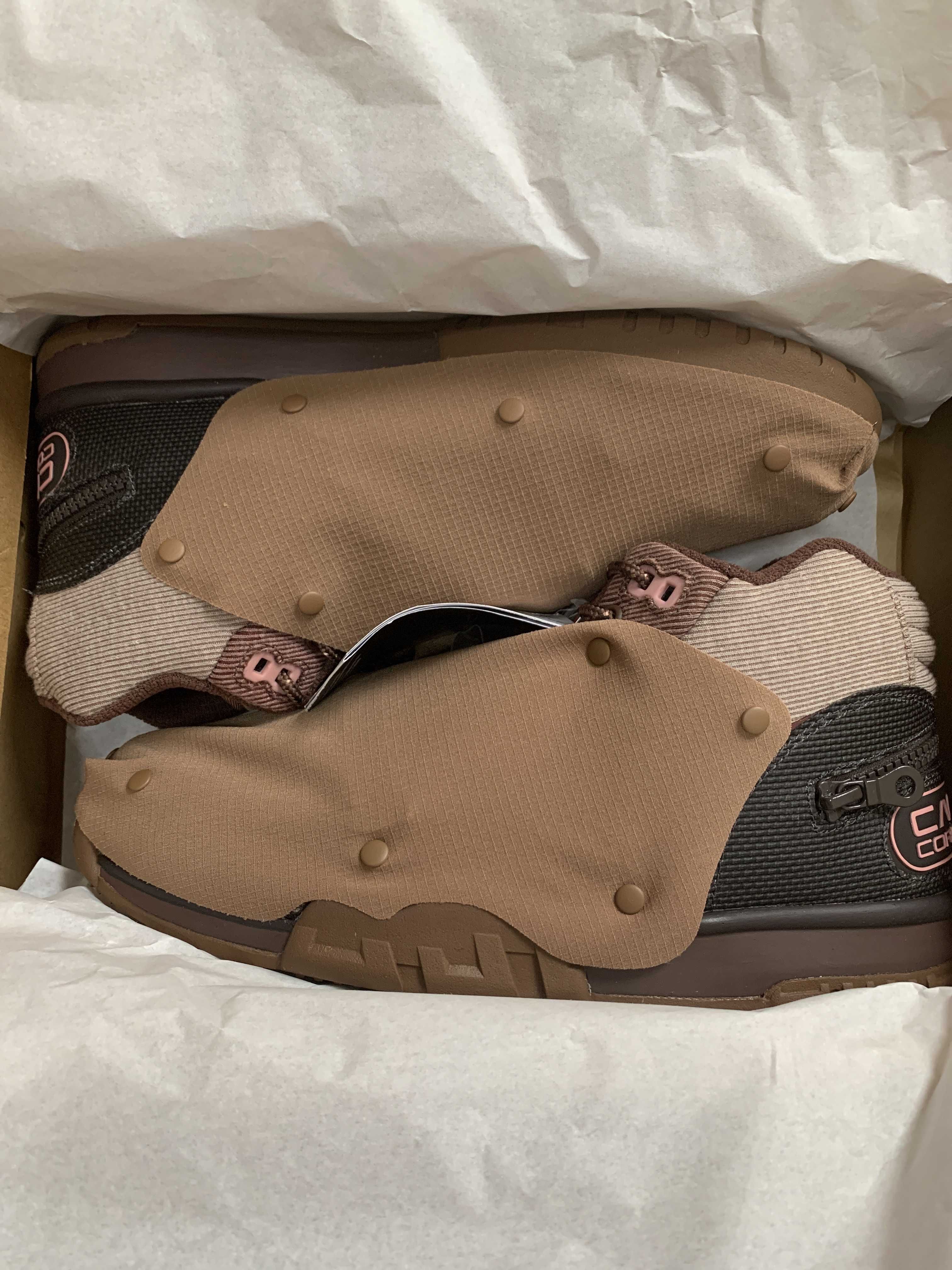 Travis Scott x Nike Air Trainer 1 SP "Archaeo Brown and Rust Pink"