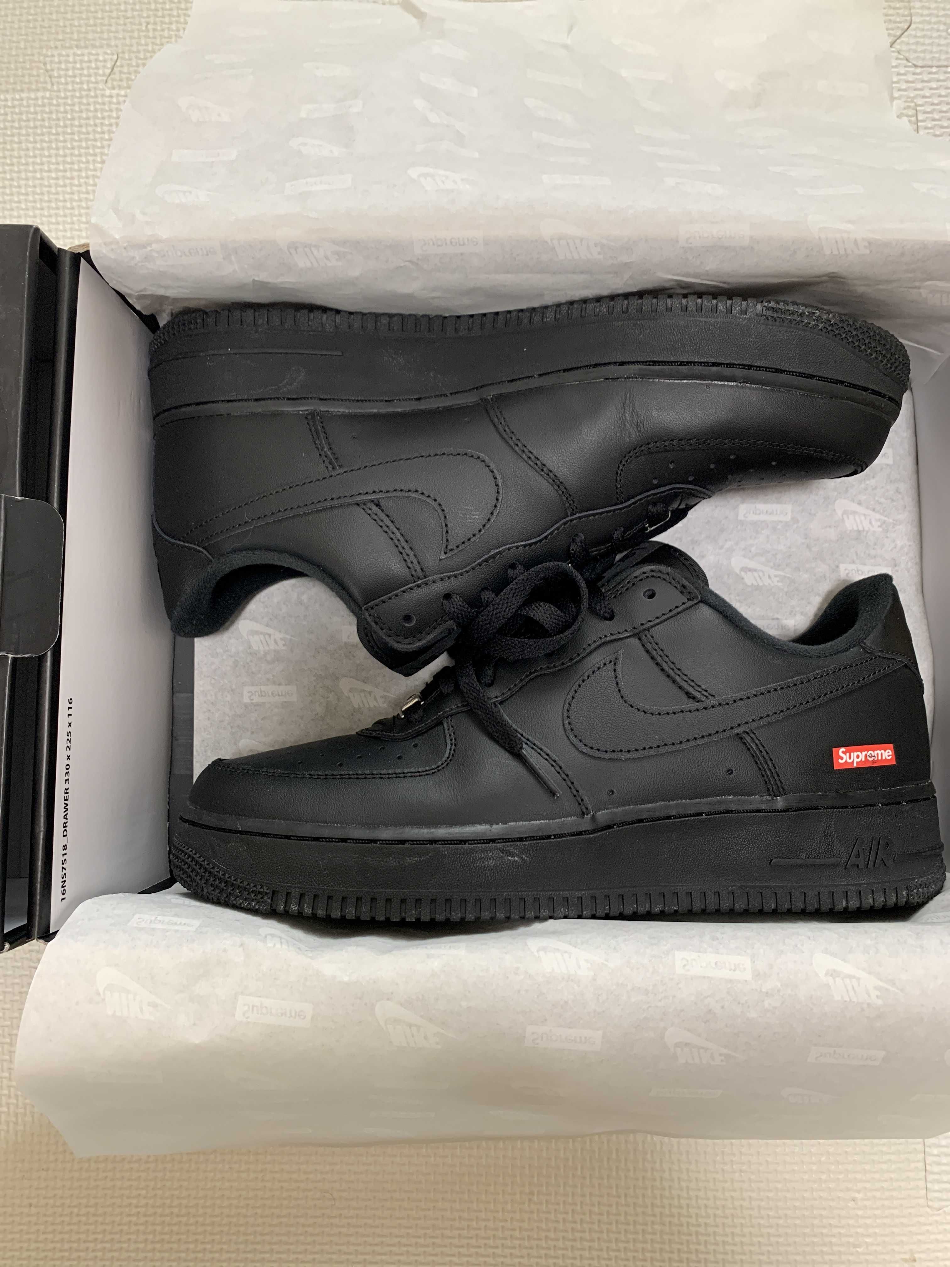 Supreme × Nike Air Force 1 Low "Black"