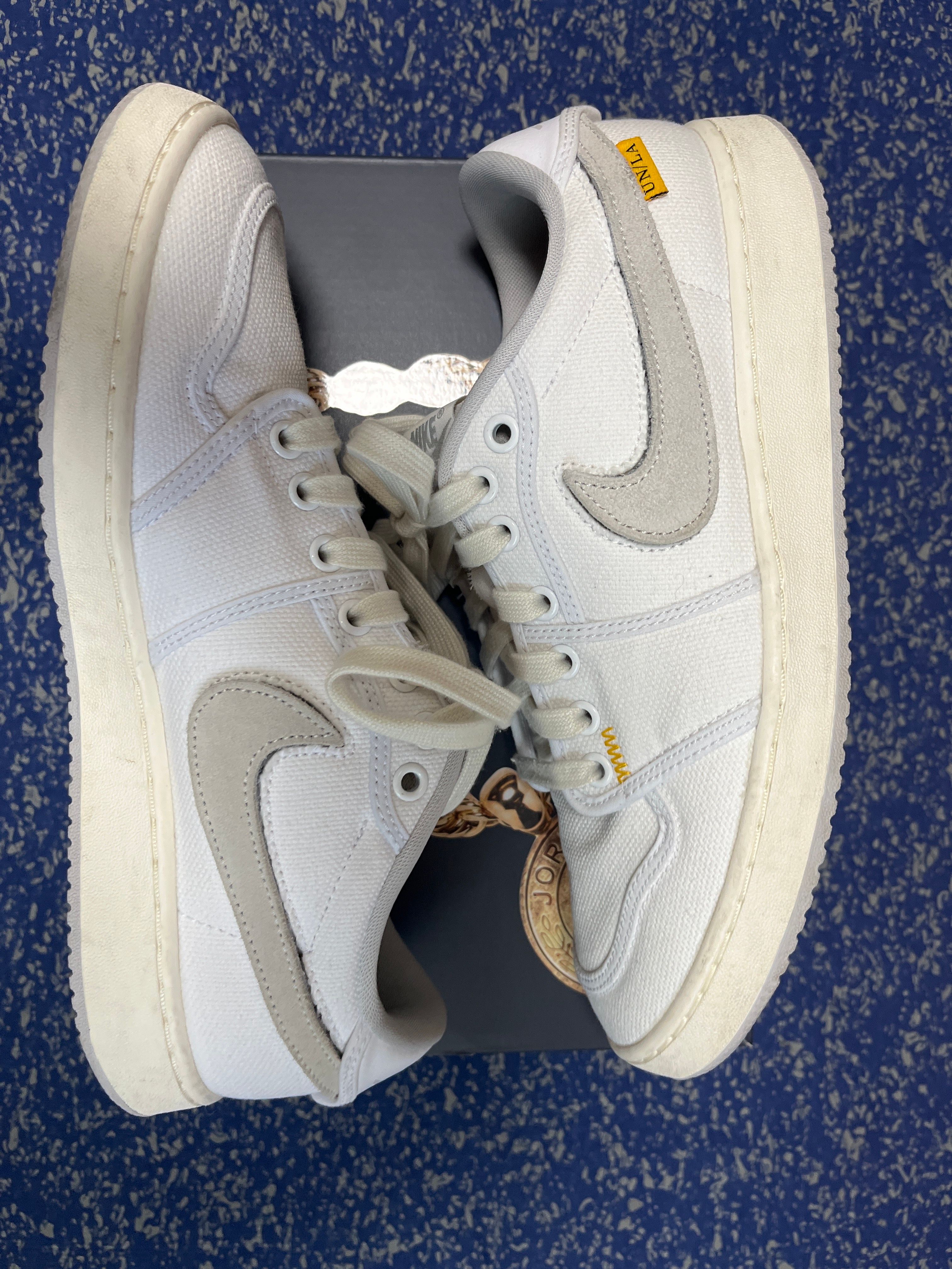 UNION × Nike Air Jordan 1 Low KO "White Canvas"