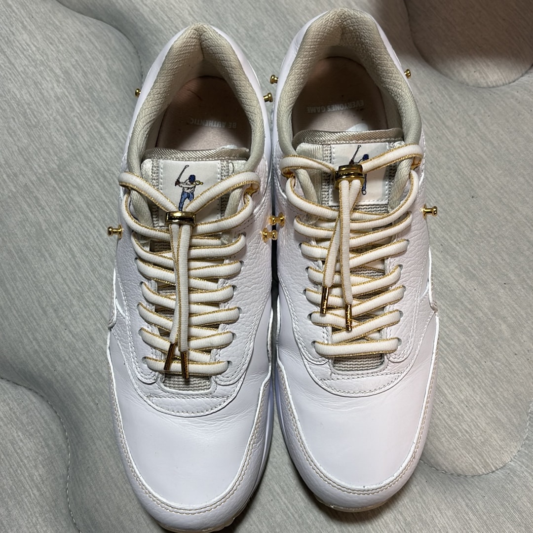Eastside Golf × Nike Air Max 1 86 OG Golf "White/Metallic Gold/Pure Platinum/Cool Grey"