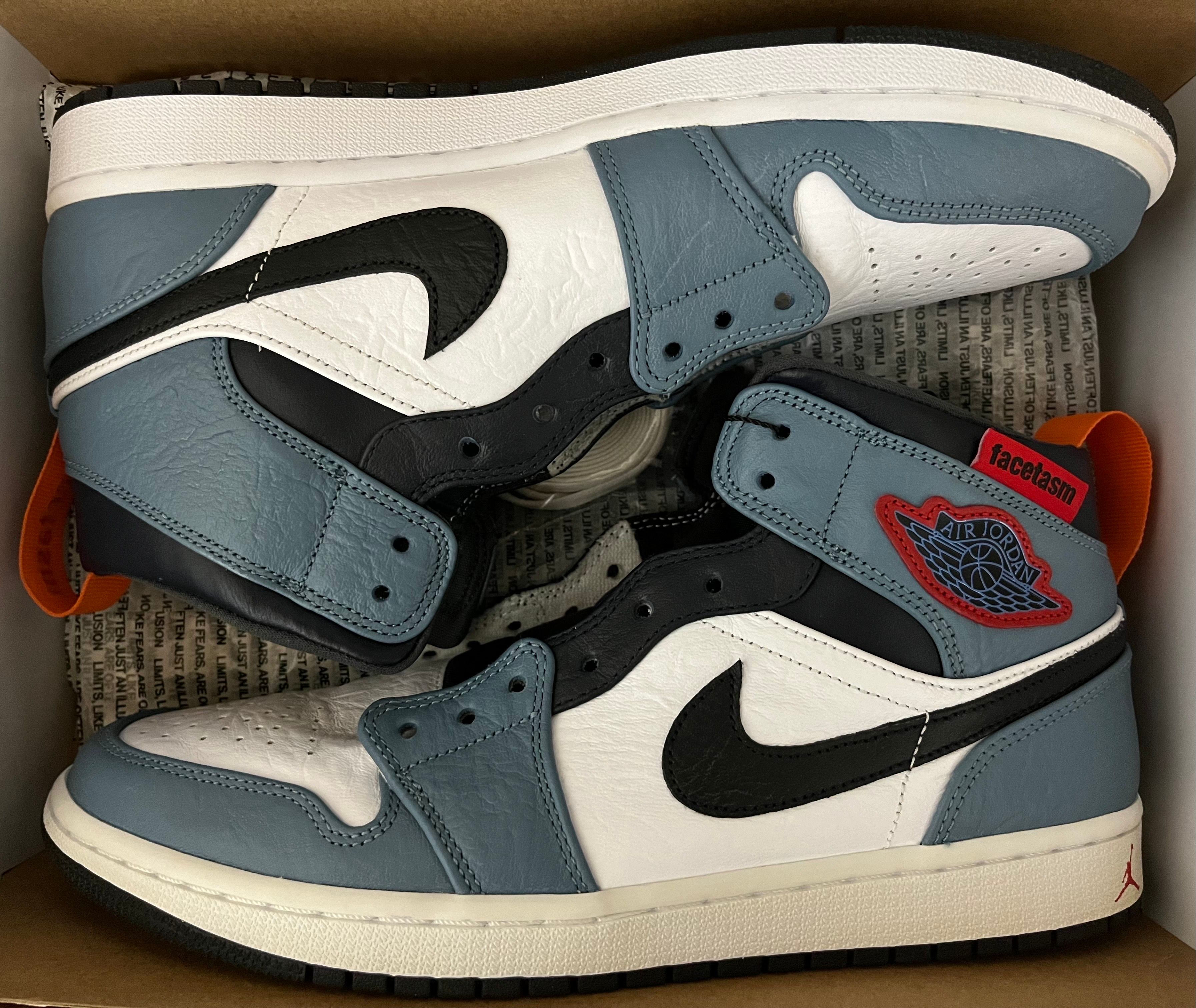 FACETASM × Nike Air Jordan 1 Mid "White/Navy"