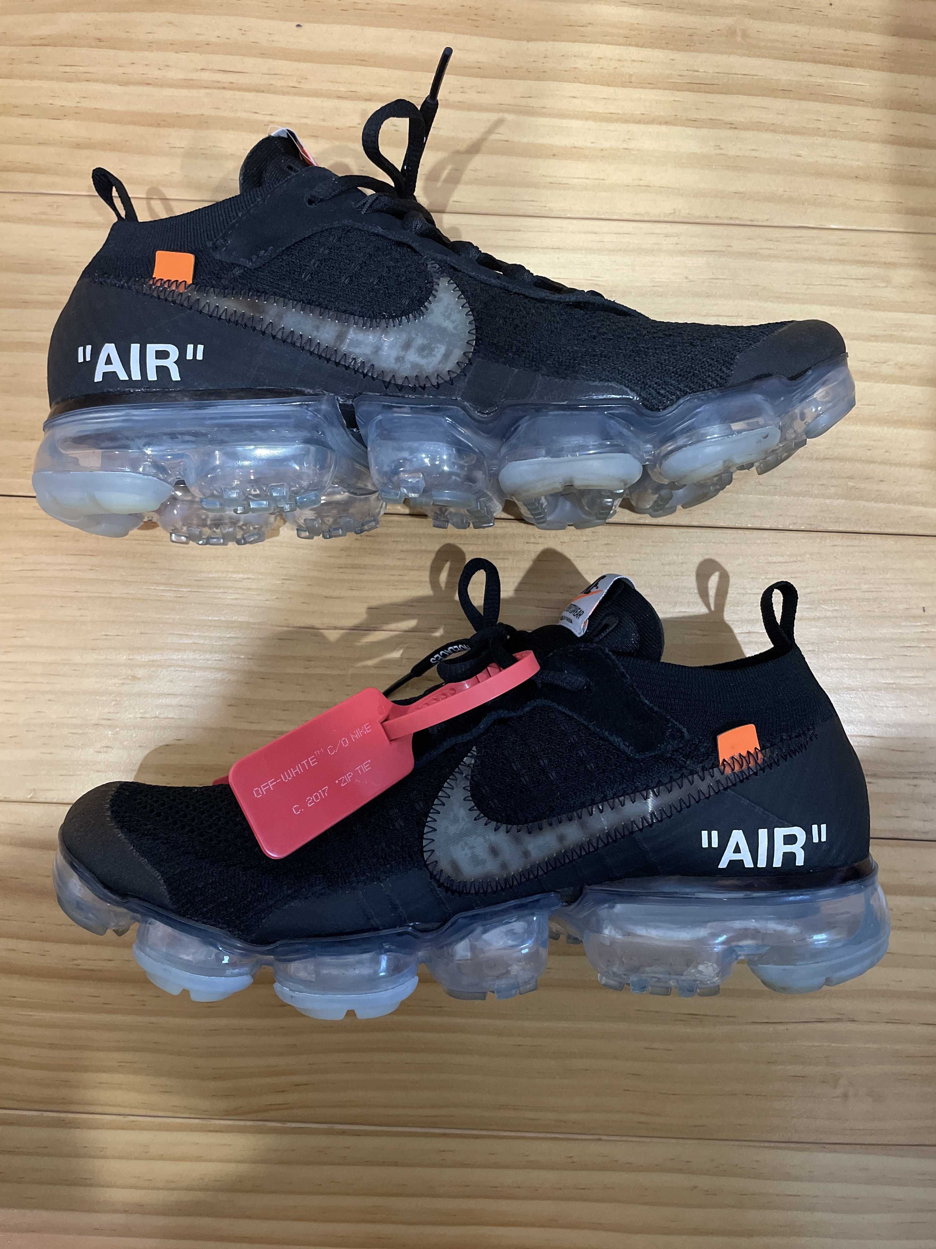 Off-White × Nike Air Vapormax "Black/Total Orange/Clear"