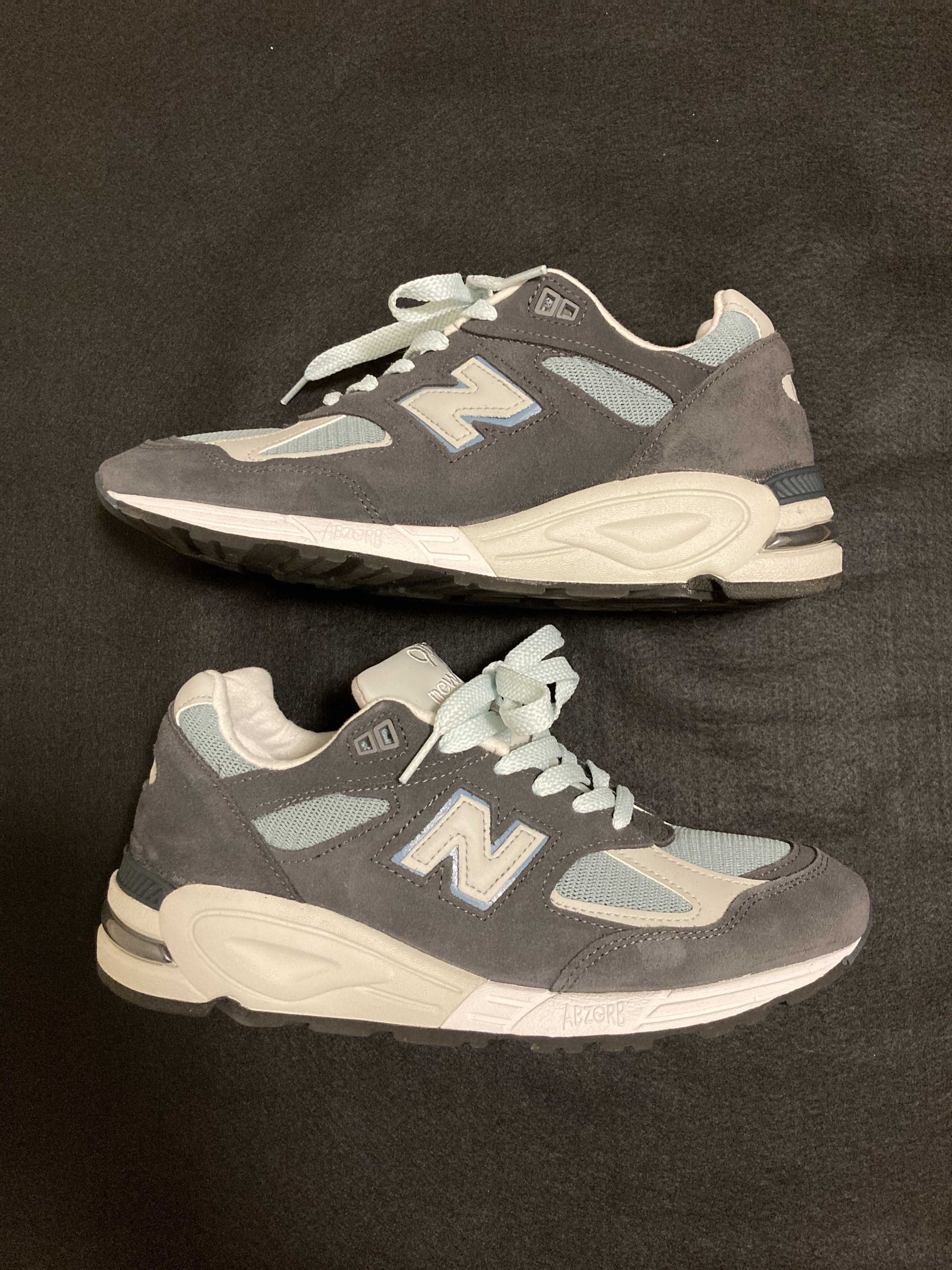 KITH Ronnie Fieg × New Balance 990V2 "Steel Blue"