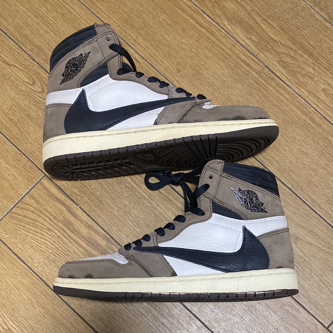 Travis Scott × Nike Air Jordan 1 Retro High OG TS SP "Sail/Dark Mocha"