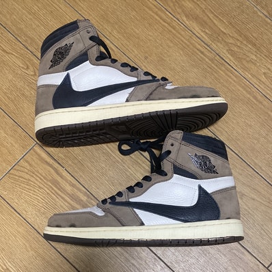 Travis Scott × Nike Air Jordan 1 Retro High OG TS SP "Sail/Dark Mocha"