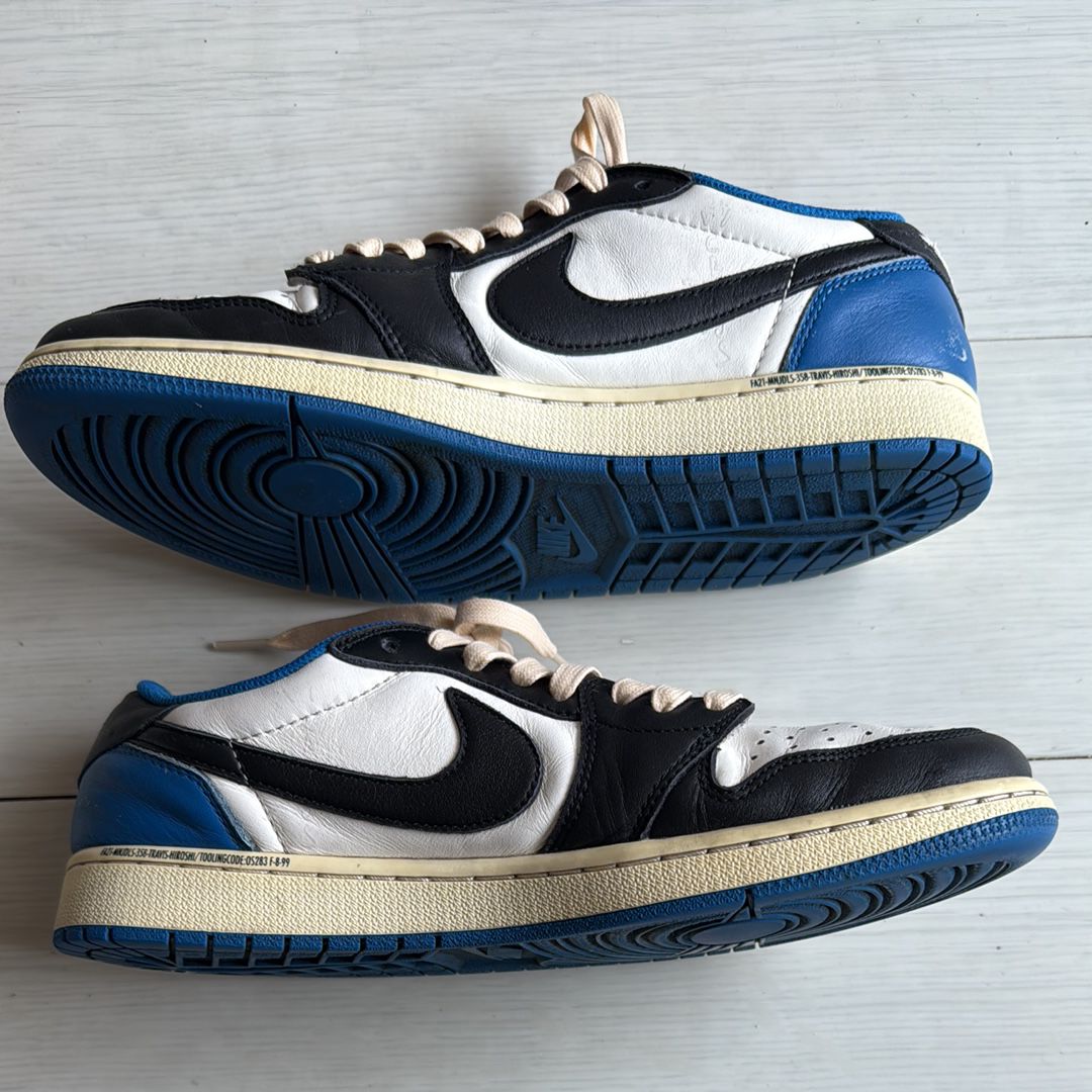 Travis Scott × fragment design × Nike Air Jordan 1 Low OG SP "Military Blue"