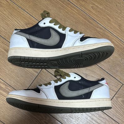 Travis Scott × Nike Women's Air Jordan 1 Low OG "Medium Olive"
