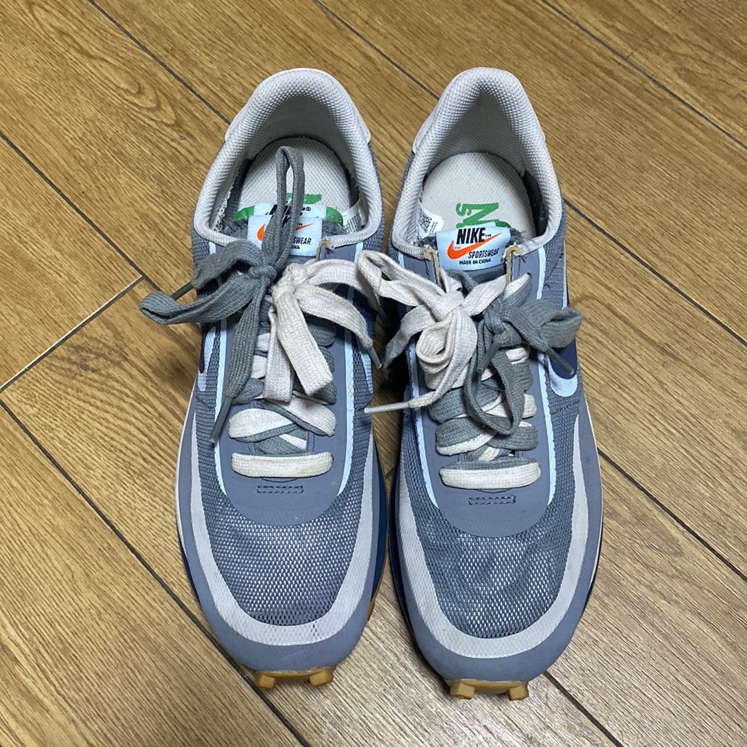 CLOT × Sacai × Nike LD Waffle "Grey Obsidian/Cool Grey"