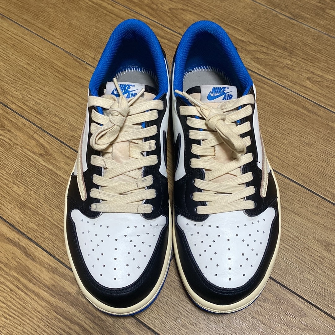 Travis Scott × fragment design × Nike Air Jordan 1 Low OG SP "Military Blue"