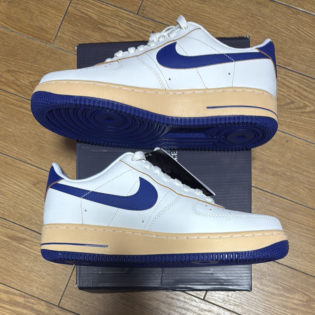 Nike Women's Air Force 1 '07 "Sail/Pale Vanilla/Gold Suede/Deep Royal Blue"