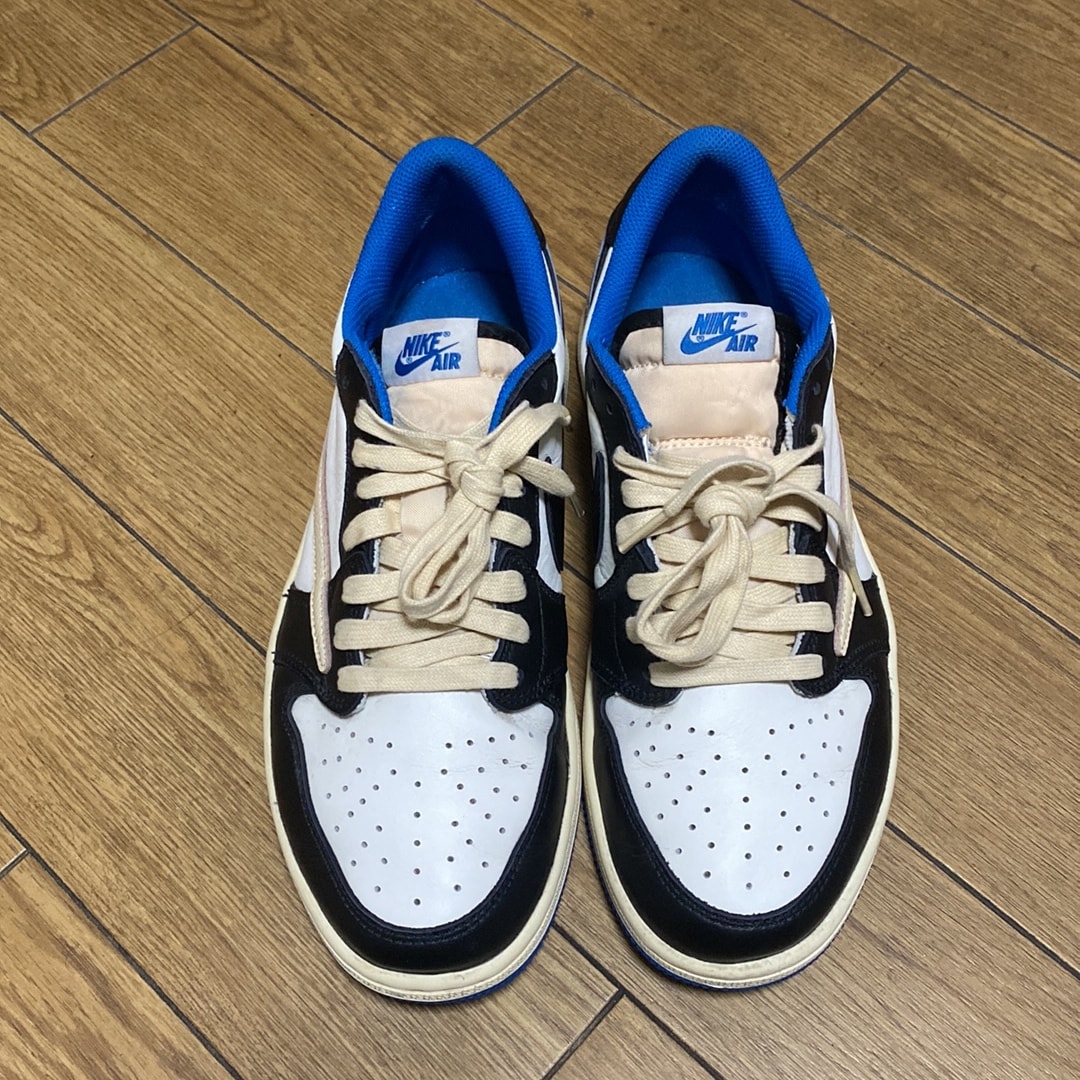 Travis Scott × fragment design × Nike Air Jordan 1 Low OG SP "Military Blue"