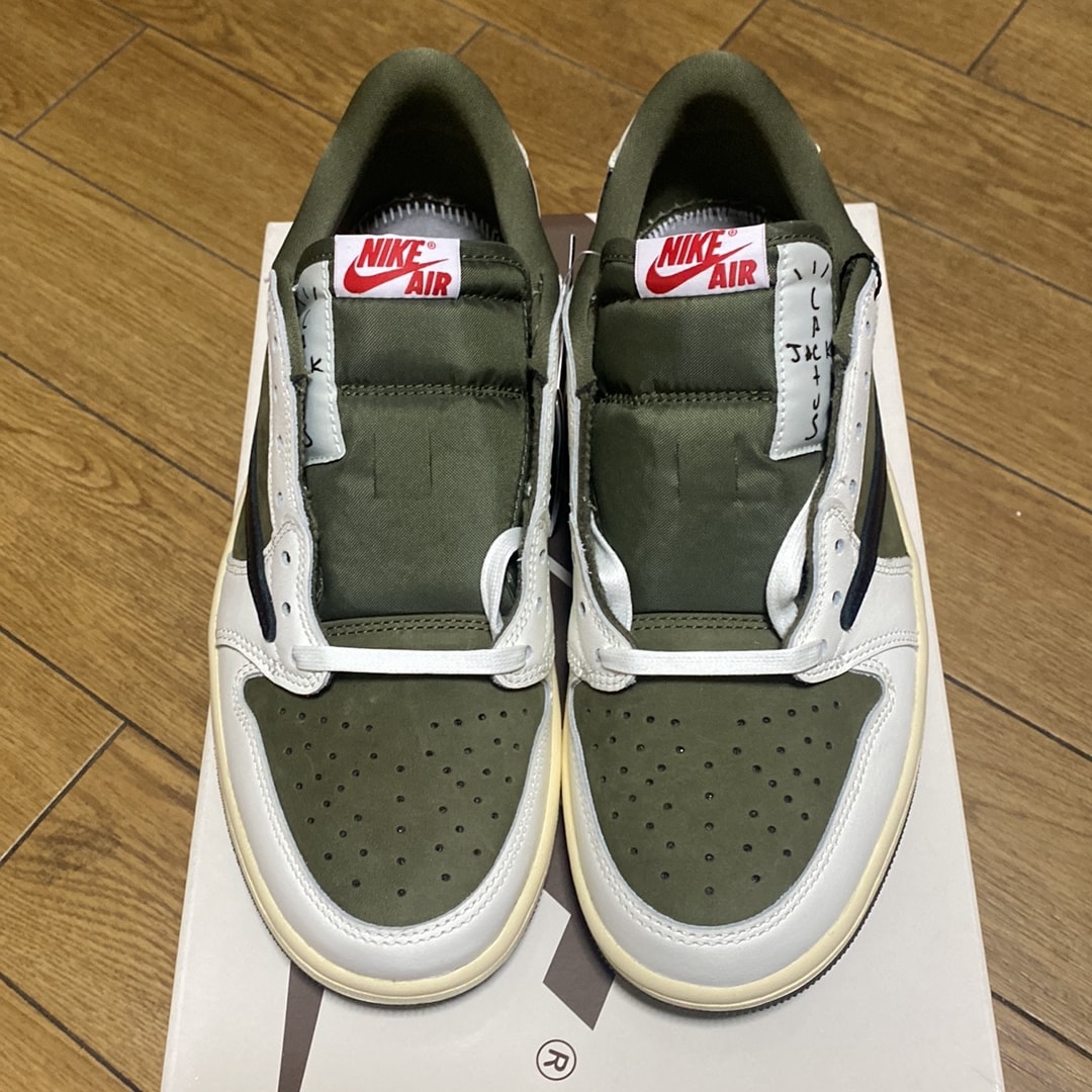 Travis Scott × Nike Air Jordan 1 Low OG SP "Reverse Olive"