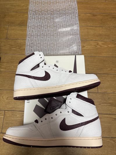 A Ma Maniere × Nike Air Jordan 1 Retro High OG "Sail and Burgundy"