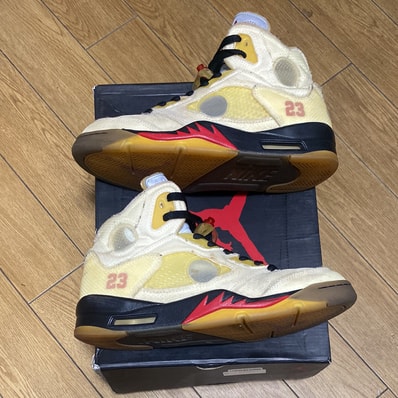 Off-White × Nike Air Jordan 5 "Sail"