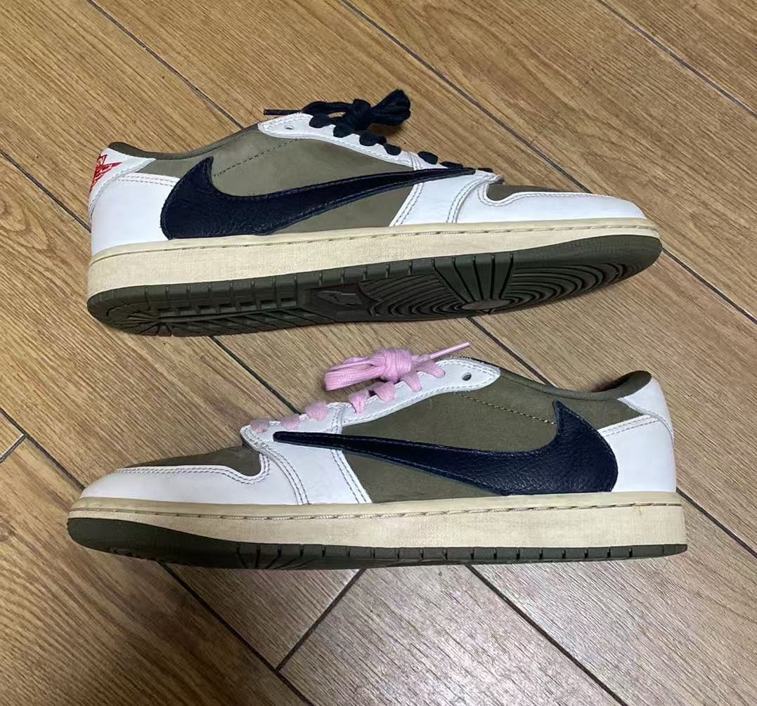 Travis Scott × Nike Air Jordan 1 Low OG SP "Reverse Olive"