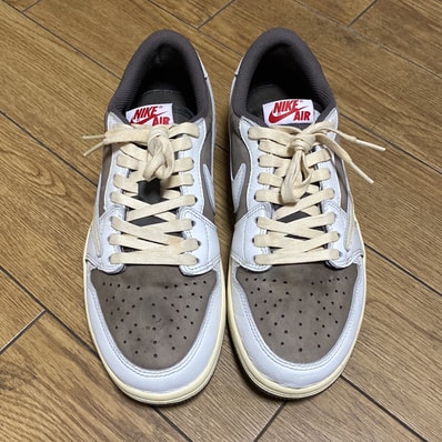 Travis Scott × Nike Air Jordan 1 Low OG SP "Reverse Mocha/Sail and Ridgerock"