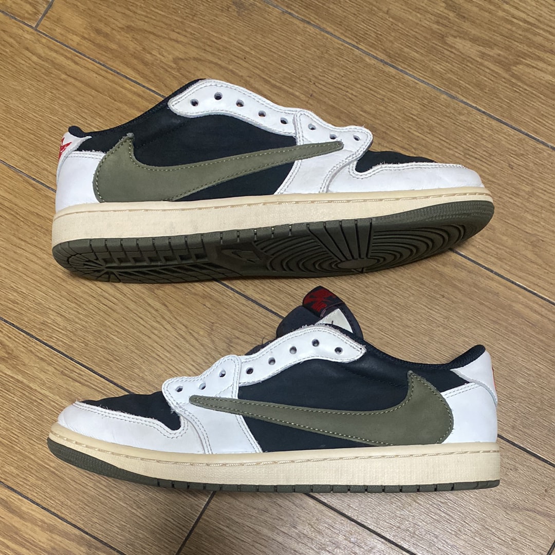 Travis Scott × Nike Women's Air Jordan 1 Low OG "Medium Olive"