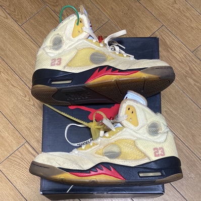 Off-White × Nike Air Jordan 5 "Sail"