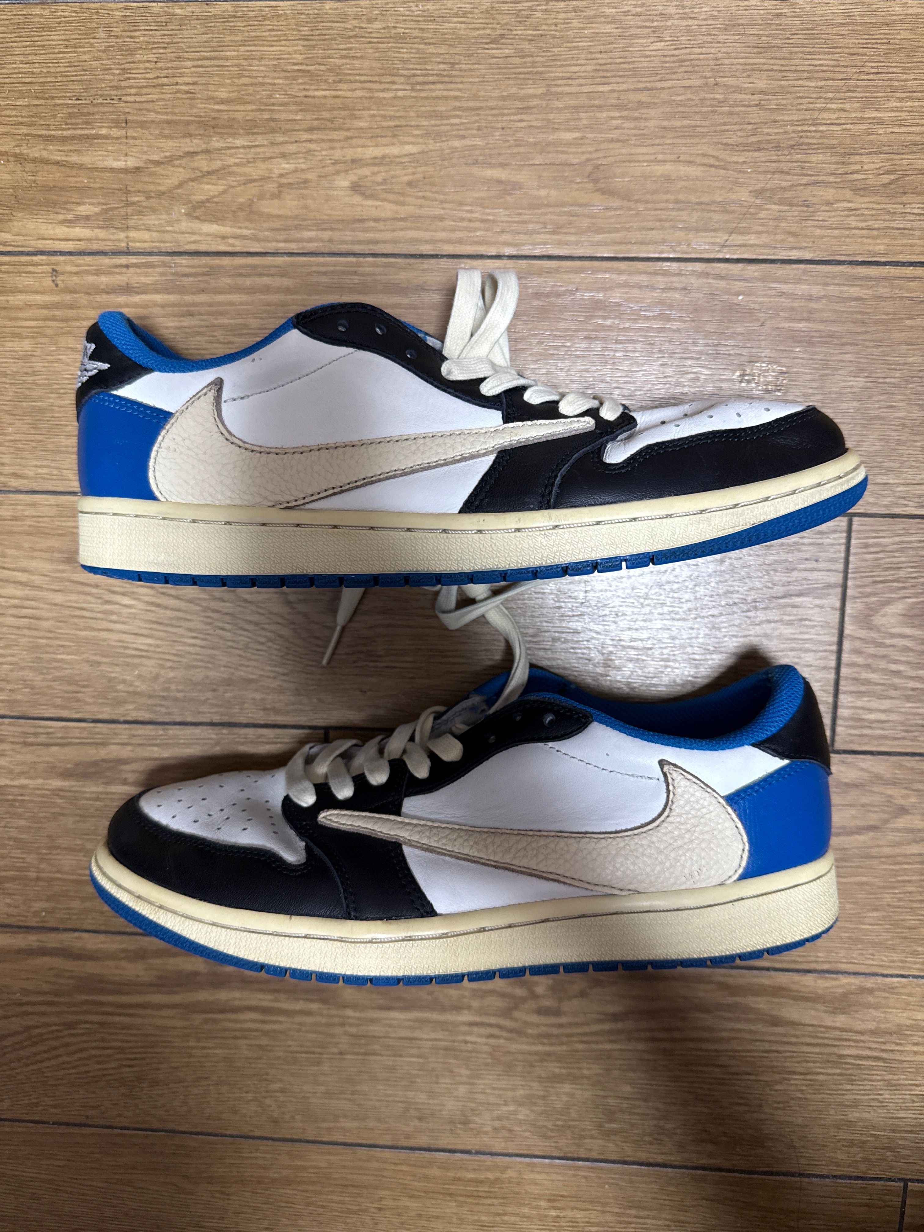 Travis Scott × fragment design × Nike Air Jordan 1 Low OG SP "Military Blue"