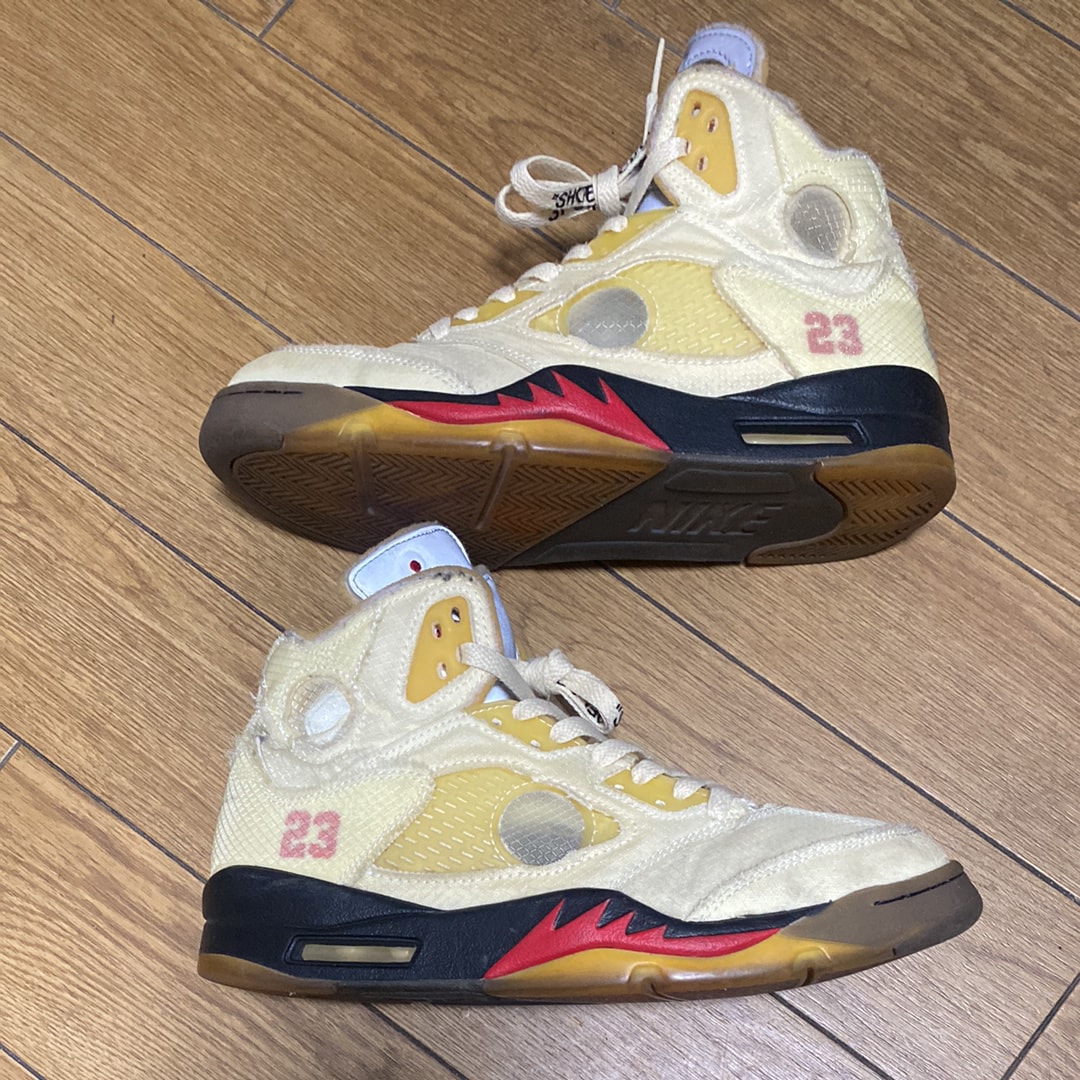 Off-White × Nike Air Jordan 5 "Sail"  