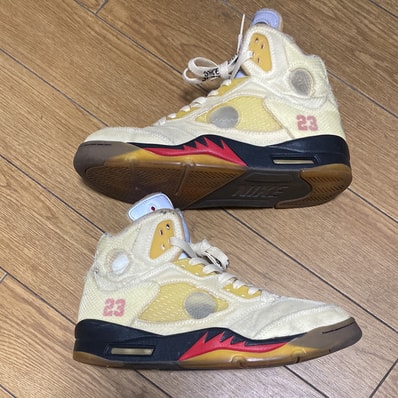 Off-White × Nike Air Jordan 5 "Sail"