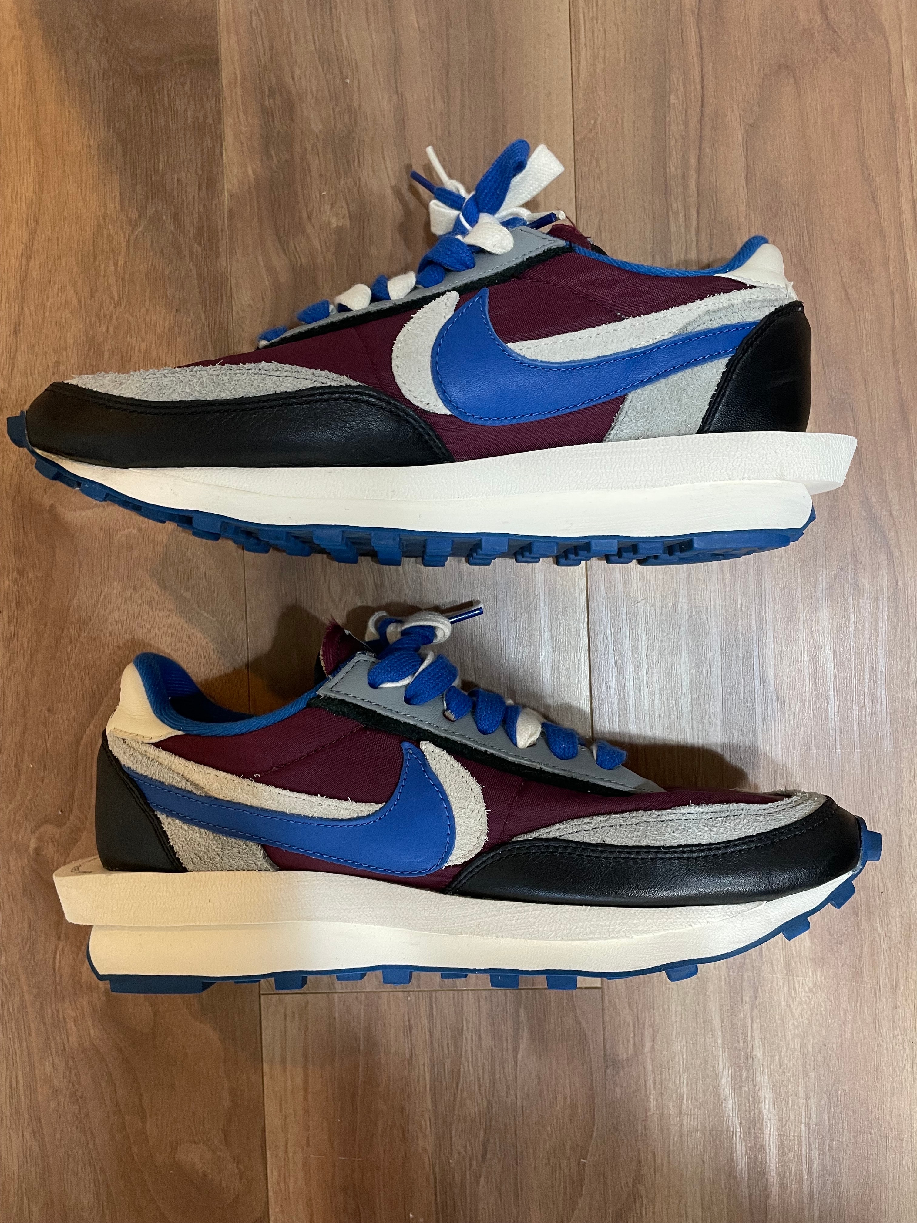 アンダーカバー × サカイ × ナイキ LD ワッフル "ナイトマルーン/ペールアイボリー-グラウンドグレー-チームロイヤル"