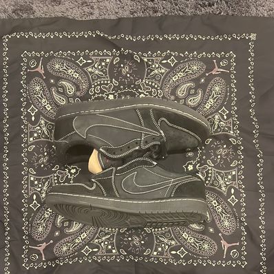 Travis Scott × Nike Air Jordan 1 Low OG SP "Black Phantom"