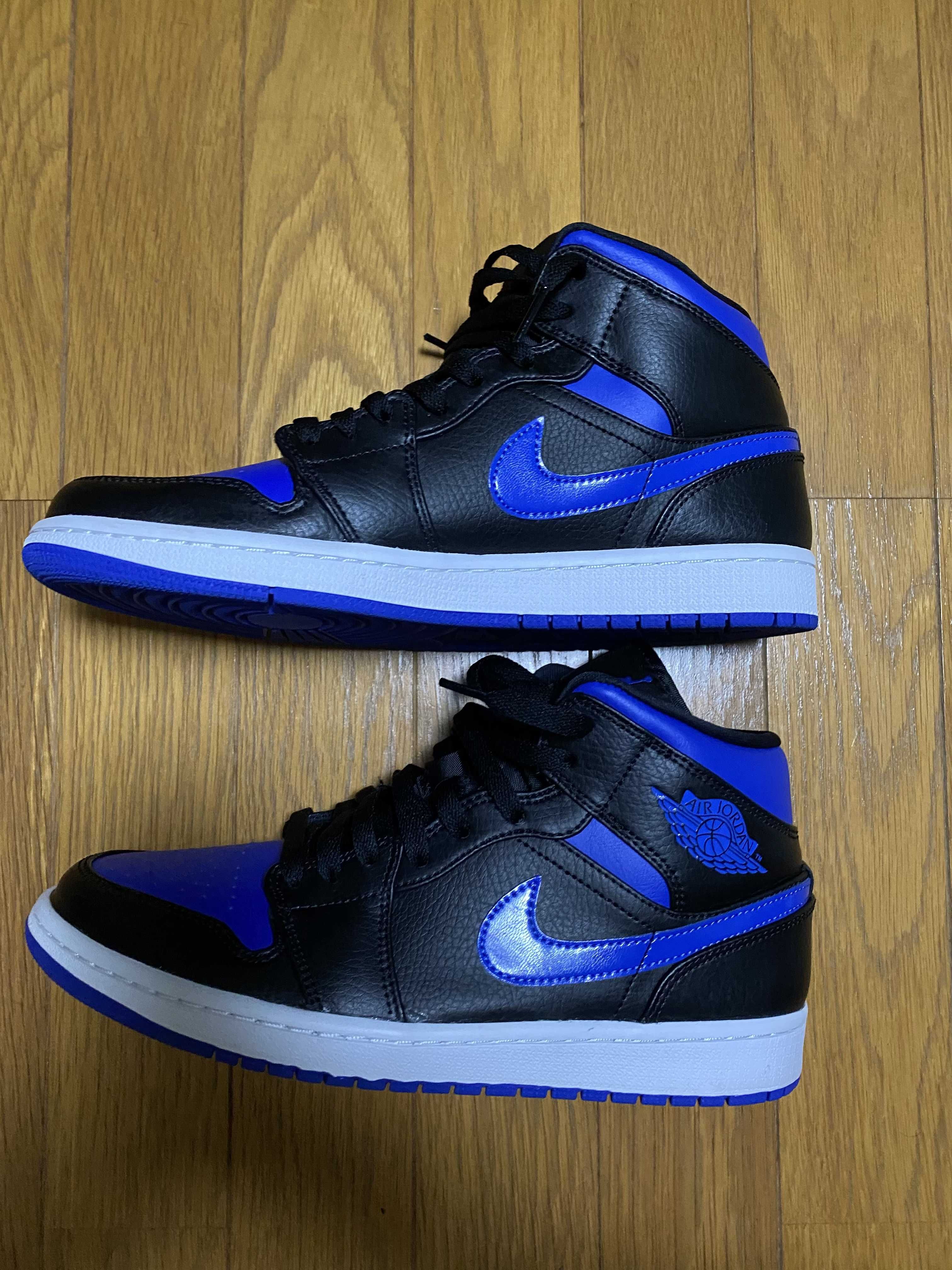 NIKE AIR JORDAN 1 MID "BLACK/BLUE"