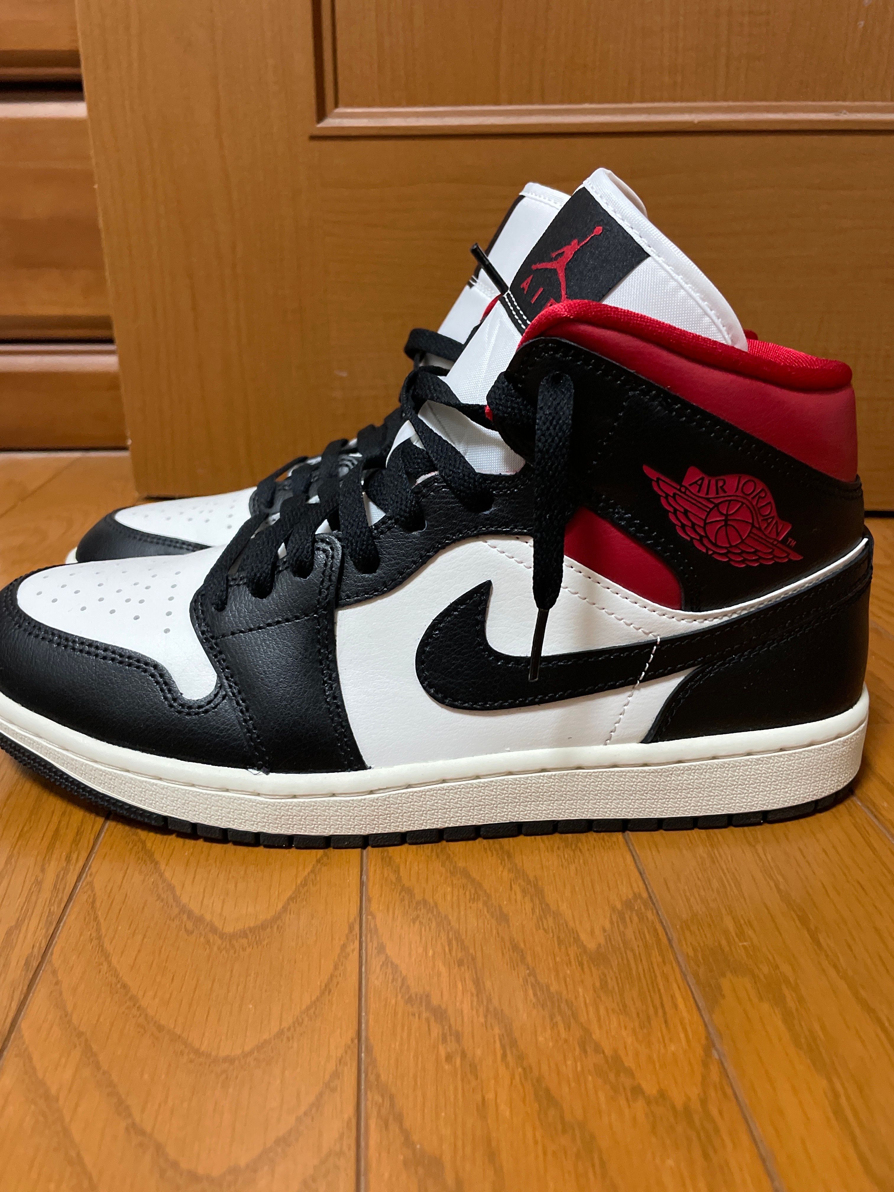 Nike Women's Air Jordan 1 Mid "Black/Gym Red"