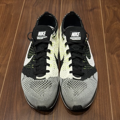 Nike Flyknit Racer "Black White Volt"