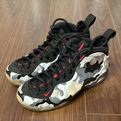 Nike Air Foamposite One Fighter Jet "Black/Hyper Red Dark Grey White"