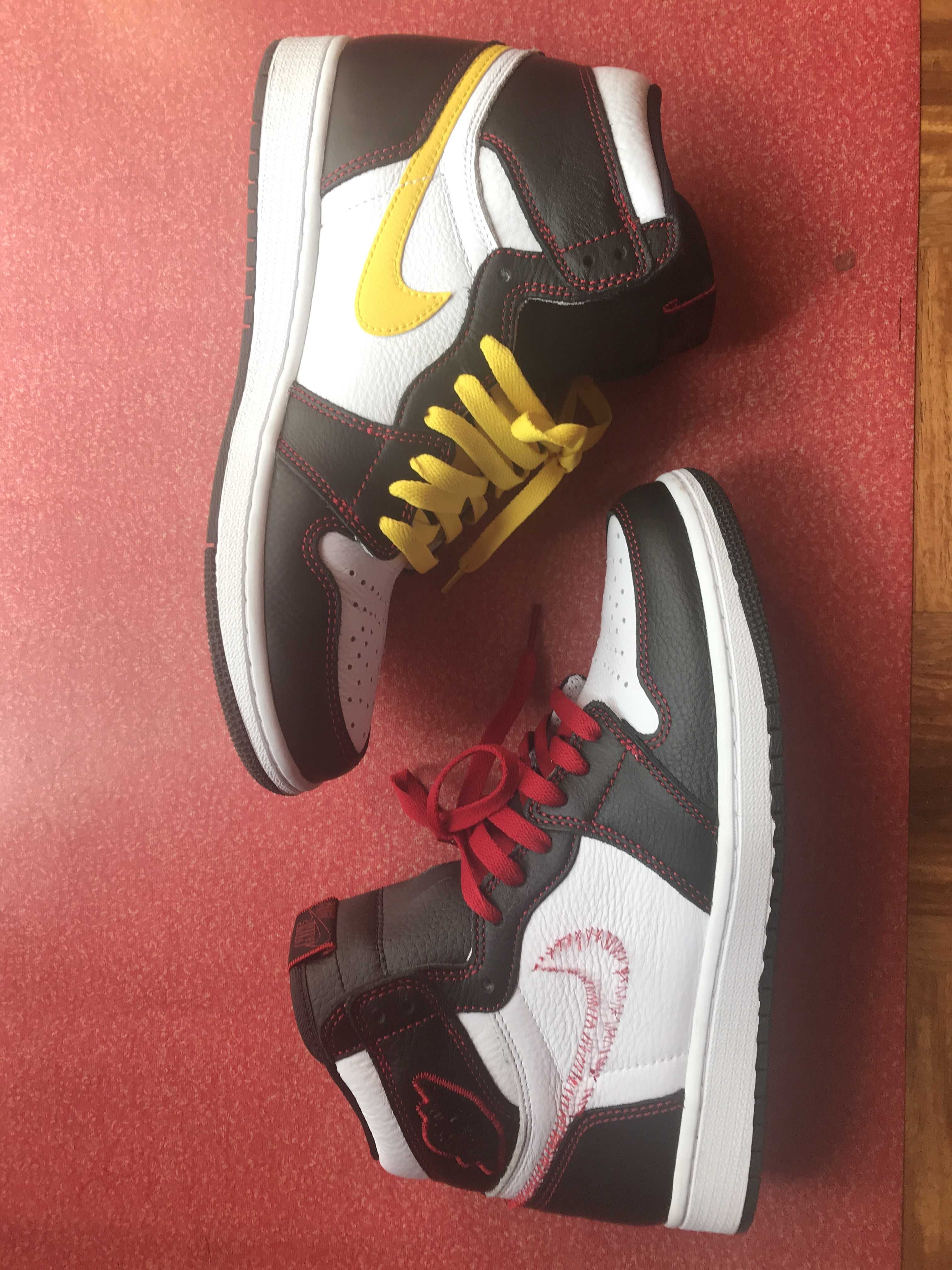 Nike Air Jordan 1 High OG Defiant "Black/Yellow/Gym Red"    