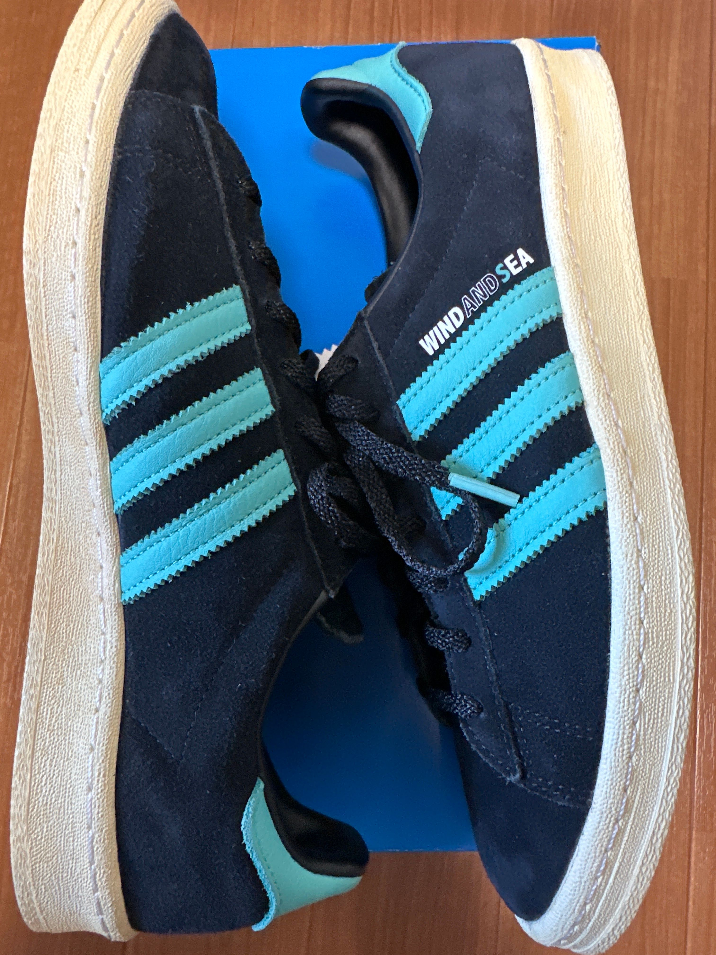 WIND AND SEA × atmos × adidas Campus 80 "Black"