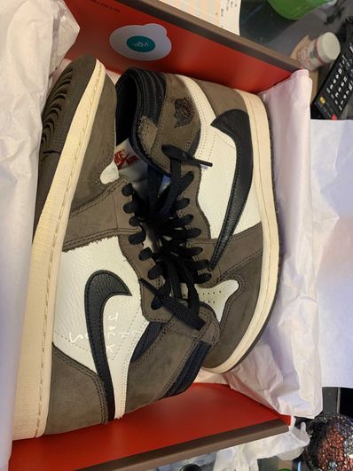 Travis Scott × Nike Air Jordan 1 Retro High OG TS SP "Sail/Dark Mocha"