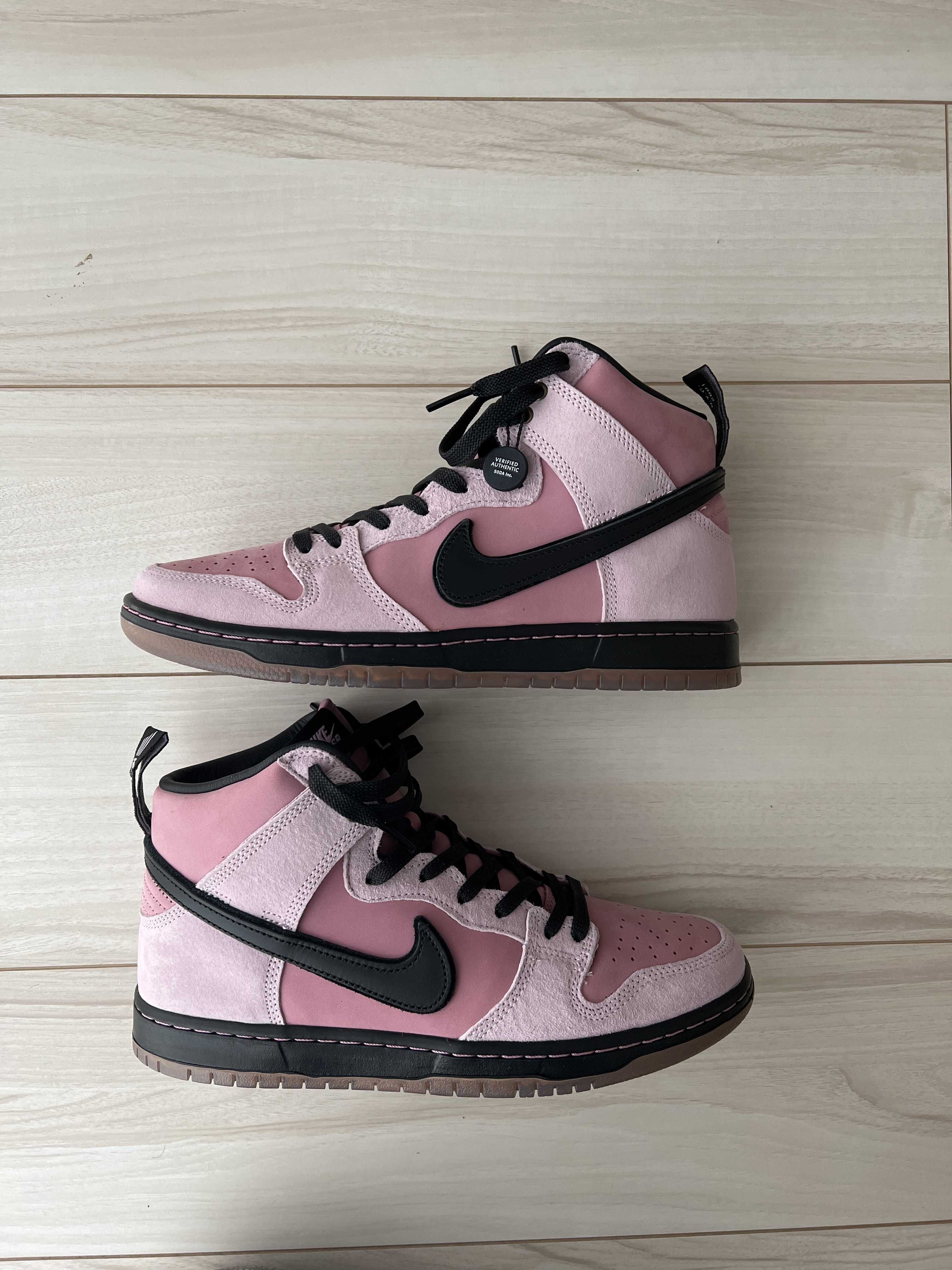 KCDC Brooklyn Skateshop × Nike SB Dunk High "Pink/Black"