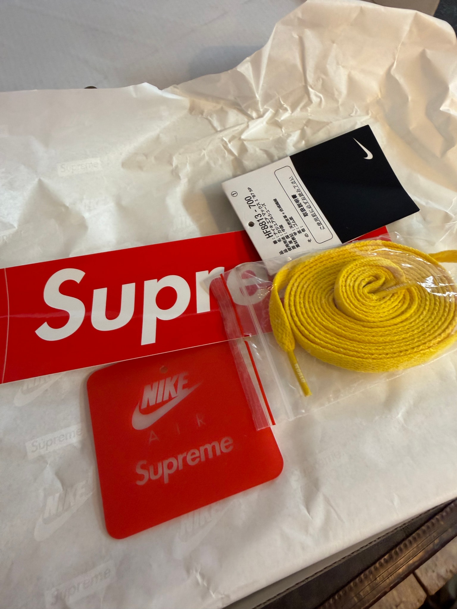 Supreme × Nike Air Max 1 '87 SP "Yellow" (25SS Week4)