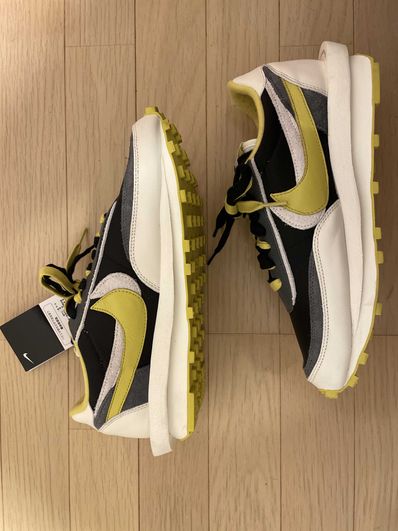 UNDERCOVER × sacai × Nike LD Waffle "Black/Sail-Dark Grey-Bright Citron"