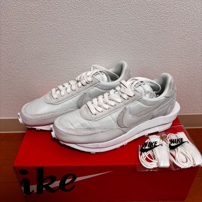 sacai × Nike LDV Waffle "Triple White"
