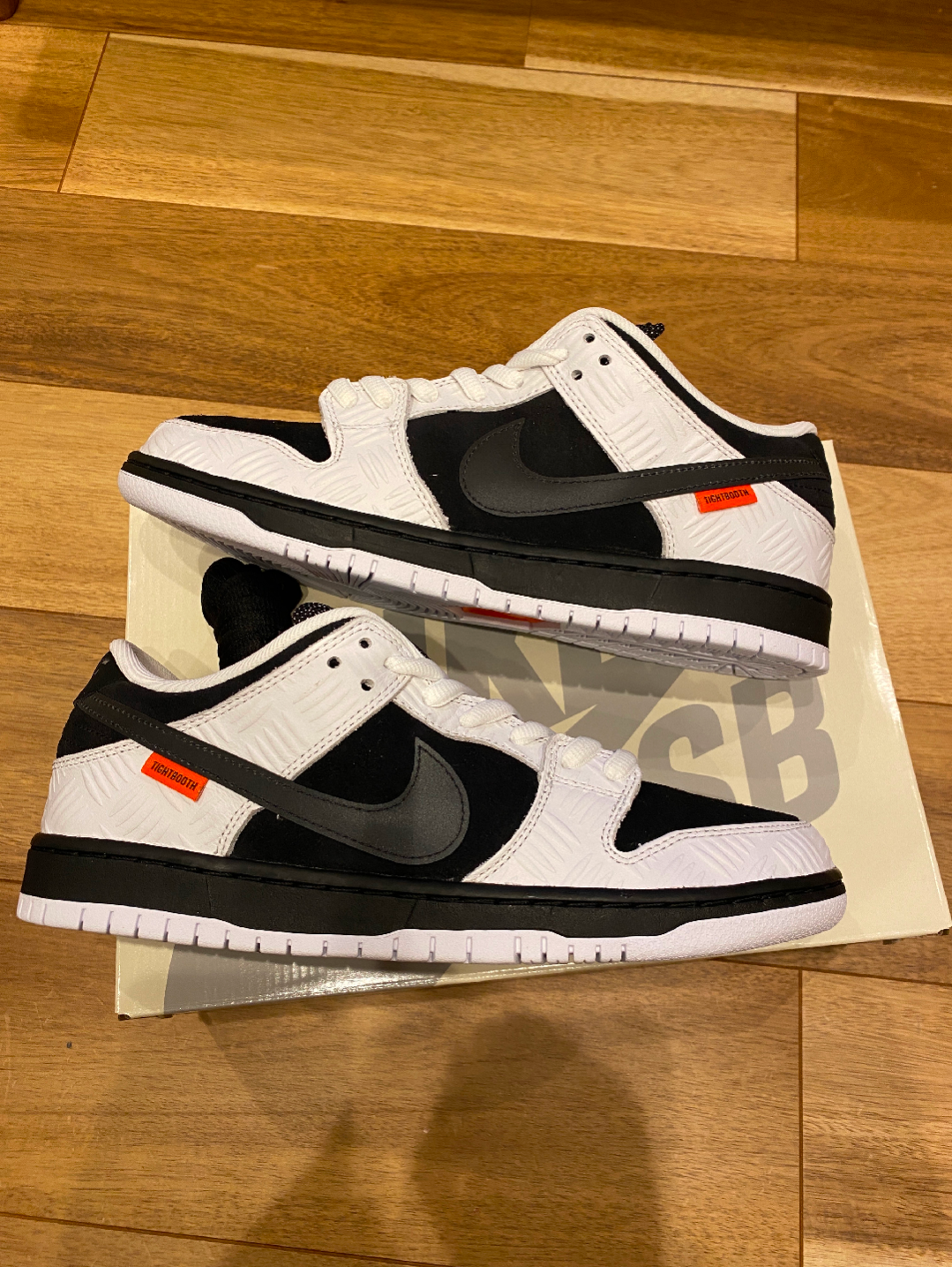 TIGHTBOOTH × Nike SB Dunk Low Pro QS "Black and White"