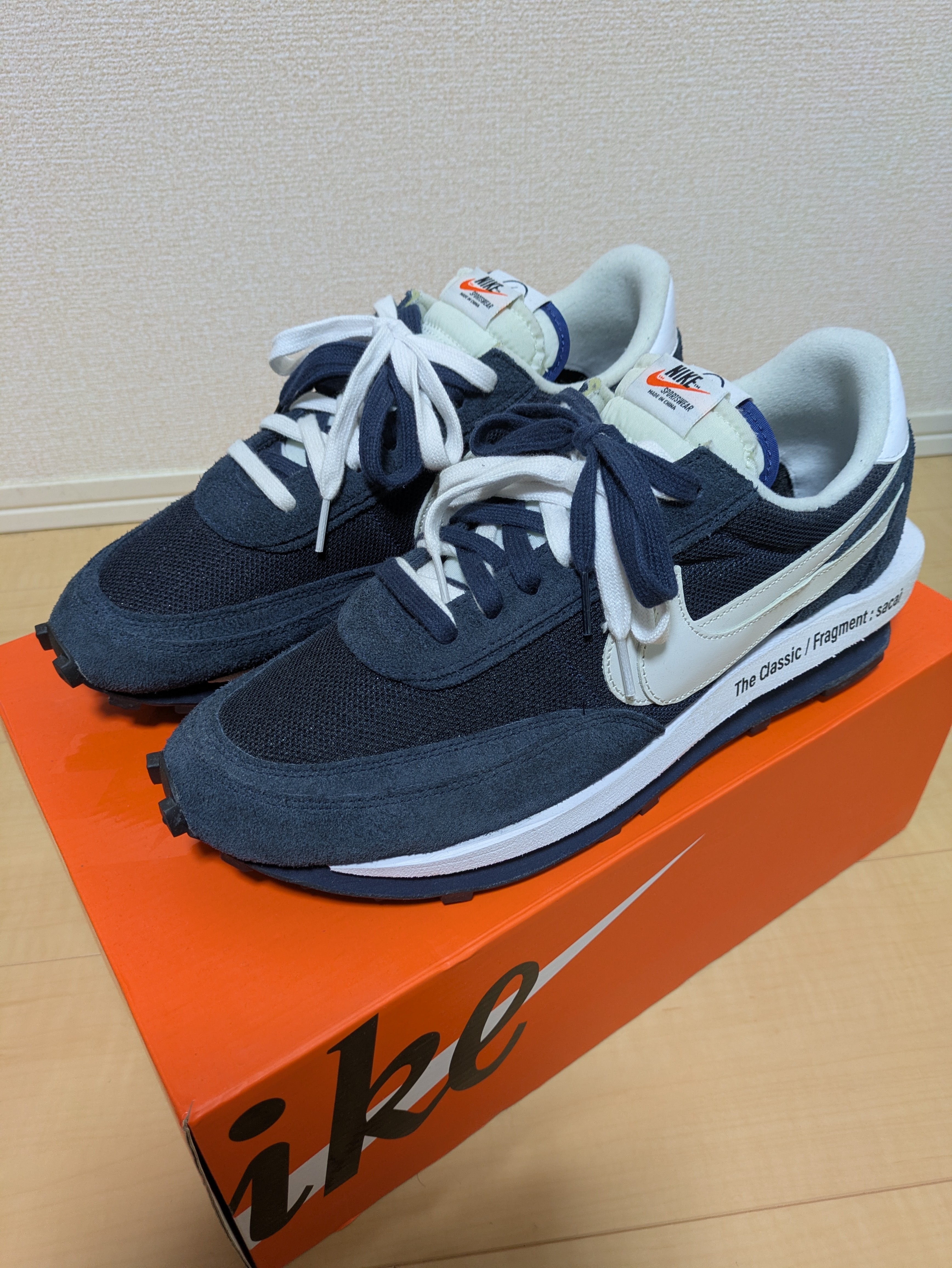 Fragment × sacai × Nike LD Waffle "Blackended Blue"