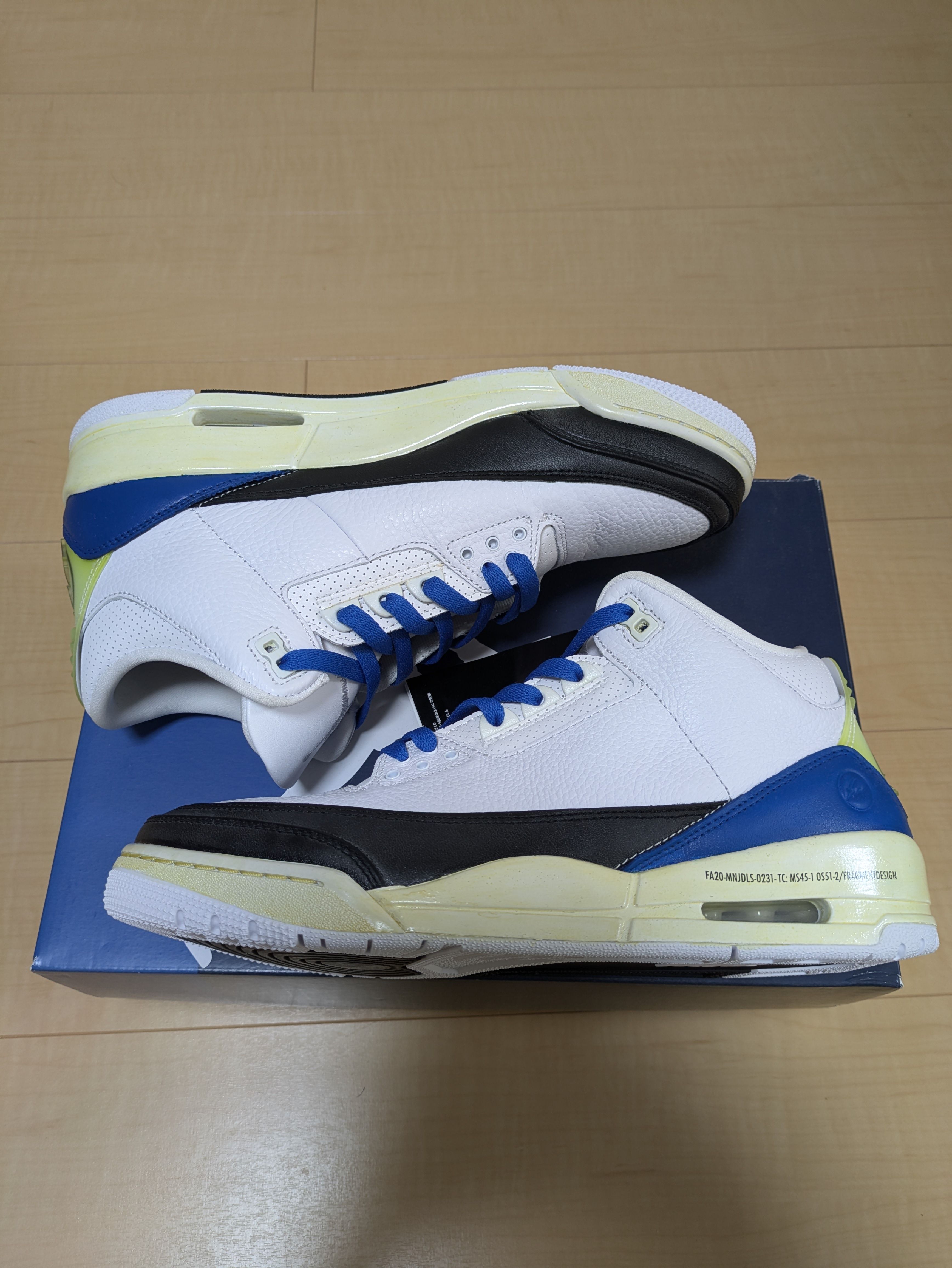 Fragment × Nike Air Jordan 3 "White/Black"