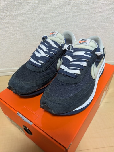 fragment design × sacai × Nike LD Waffle "Blackended Blue"