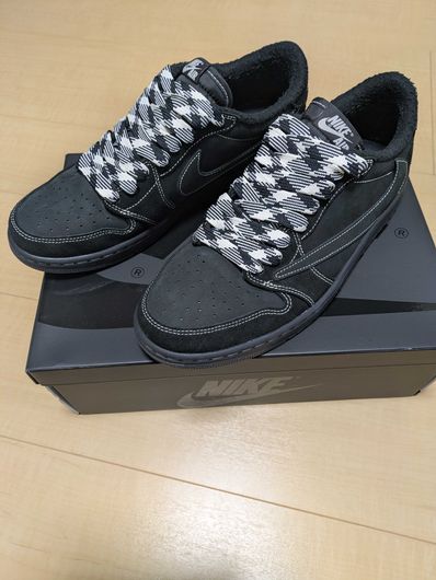 Travis Scott × Nike Air Jordan 1 Low OG SP "Black Phantom"