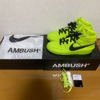 AMBUSH × NIKE DUNK HIGH "FLASH LIME"