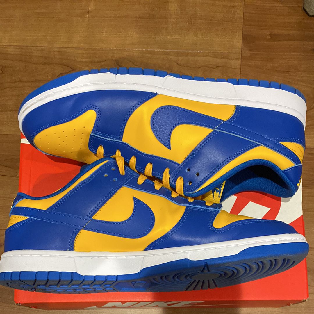 Nike Dunk Low "Blue Jay and University Gold"