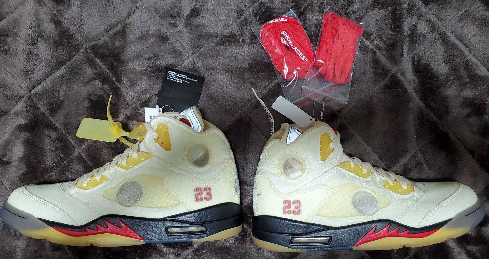 Off-White × Nike Air Jordan 5 "Sail"