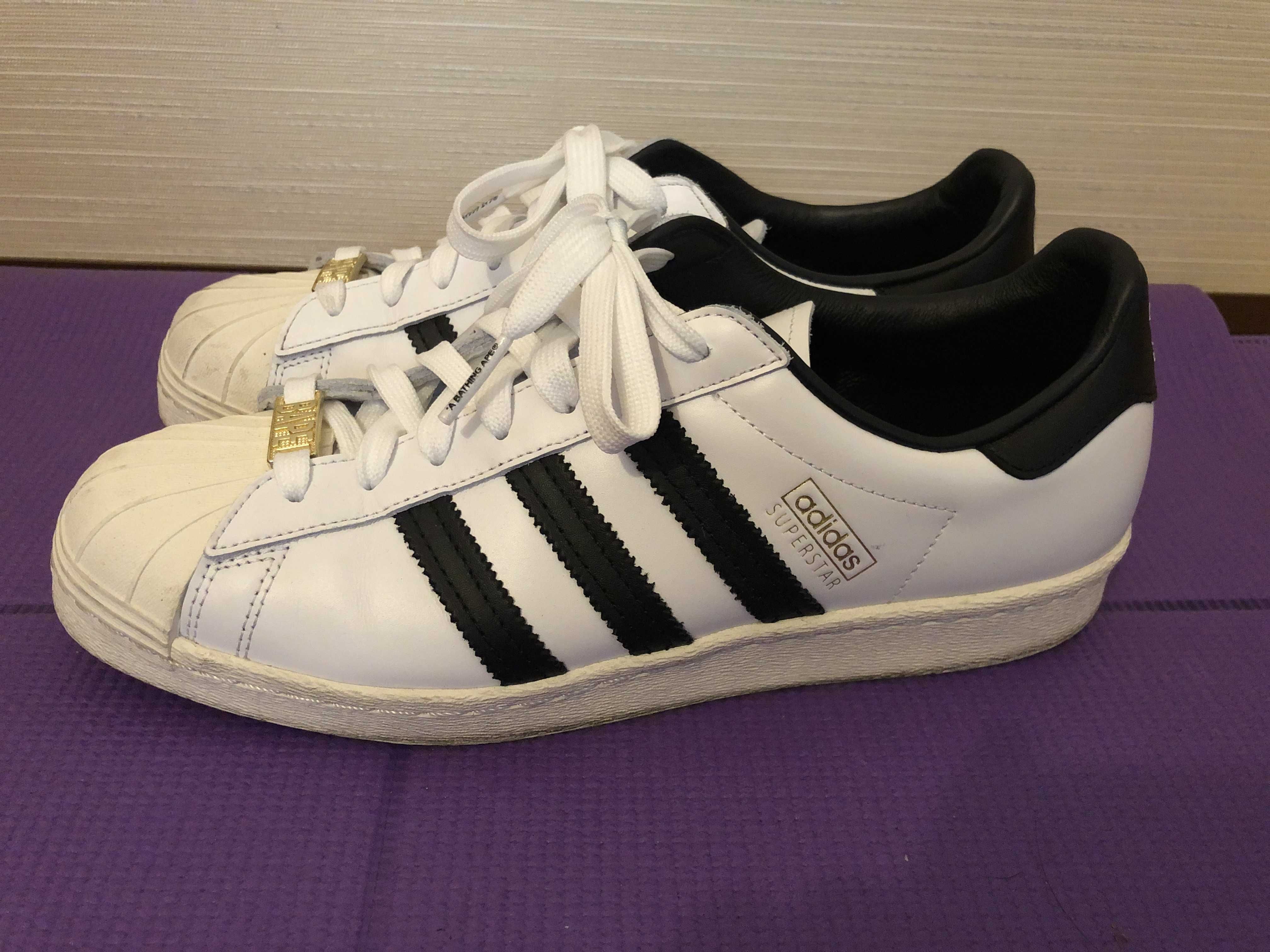 A BATHING APE × adidas Superstar 80s "White/Black"